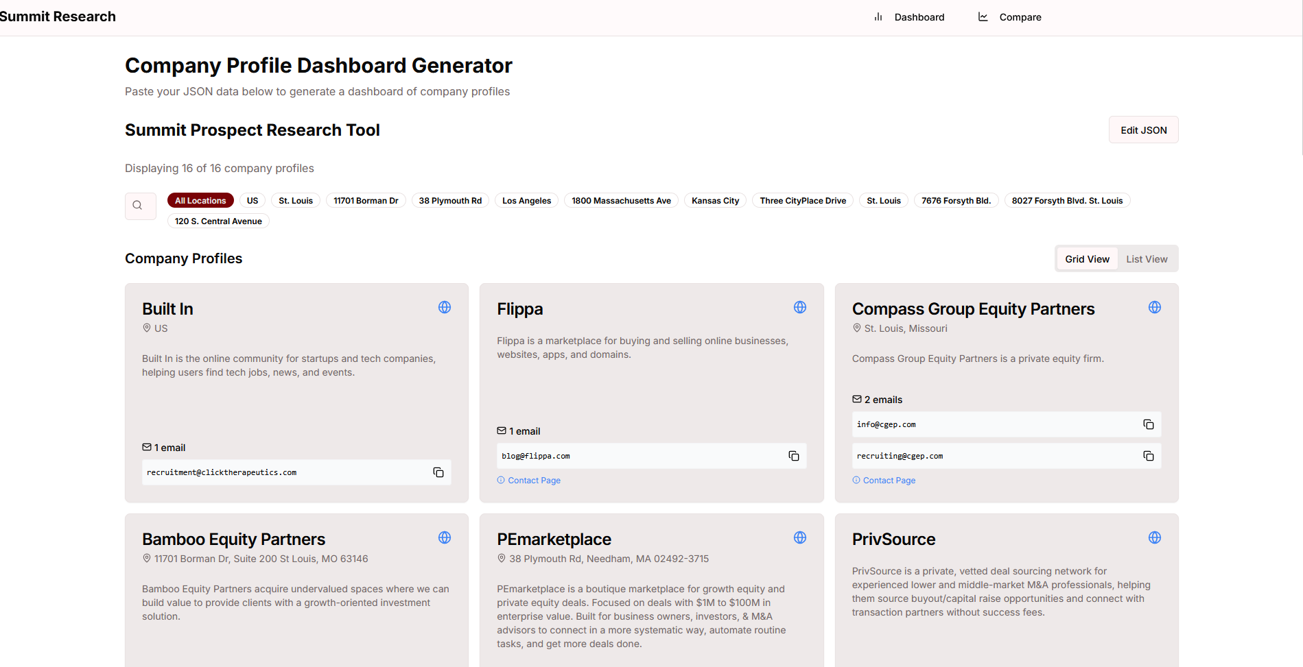 Company Profile Extractor